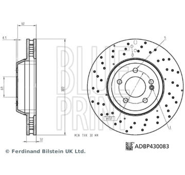 Brzdový kotouč BLUE PRINT ADBP430083