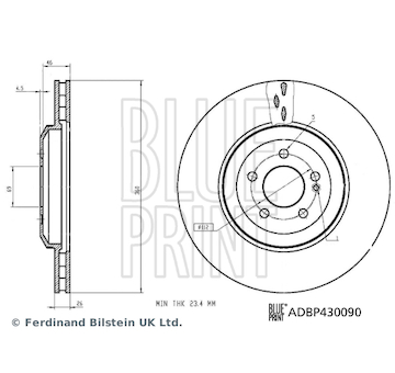 Brzdový kotouč BLUE PRINT ADBP430090