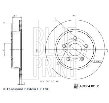 Brzdový kotouč BLUE PRINT ADBP430131