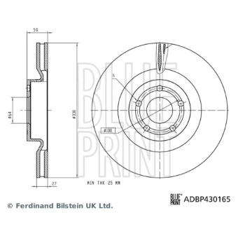 Brzdový kotúč BLUE PRINT ADBP430165