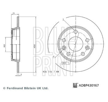 Brzdový kotouč BLUE PRINT ADBP430167