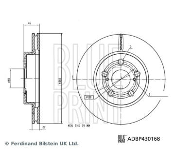 Brzdový kotouč BLUE PRINT ADBP430168