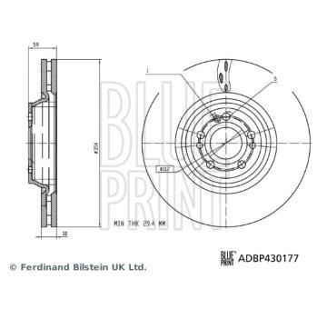 Brzdový kotouč BLUE PRINT ADBP430177