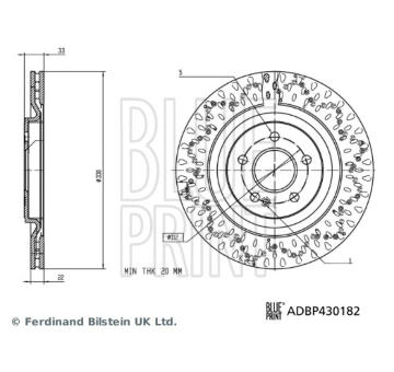 Brzdový kotúč BLUE PRINT ADBP430182