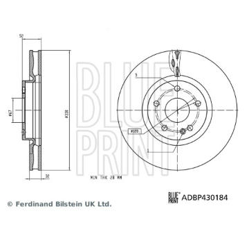 Brzdový kotouč BLUE PRINT ADBP430184