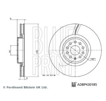 Brzdový kotouč BLUE PRINT ADBP430185