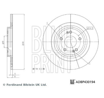 Brzdový kotouč BLUE PRINT ADBP430194