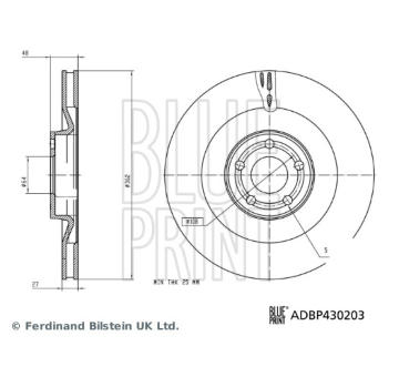 Brzdový kotouč BLUE PRINT ADBP430203