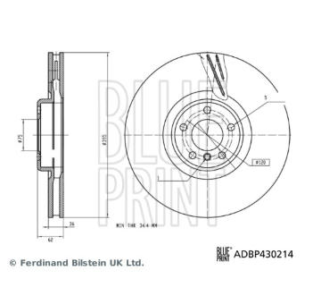 Brzdový kotouč BLUE PRINT ADBP430214