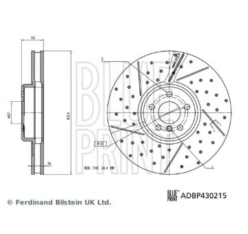 Brzdový kotouč BLUE PRINT ADBP430215