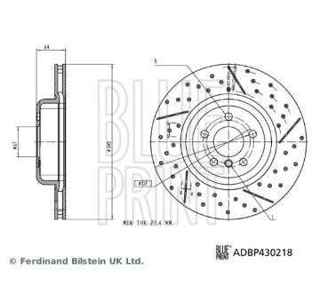 Brzdový kotouč BLUE PRINT ADBP430218