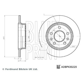 Brzdový kotouč BLUE PRINT ADBP430220