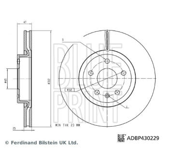 Brzdový kotouč BLUE PRINT ADBP430229