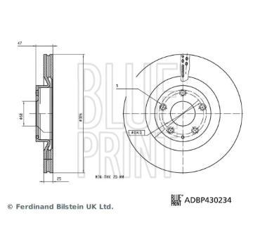 Brzdový kotouč BLUE PRINT ADBP430234