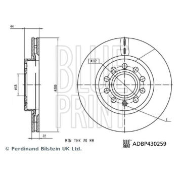 Brzdový kotouč BLUE PRINT ADBP430259