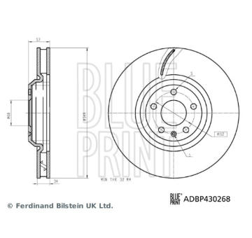 Brzdový kotúč BLUE PRINT ADBP430268