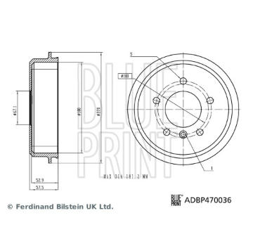 Brzdový buben BLUE PRINT ADBP470036