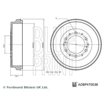 Brzdový buben BLUE PRINT ADBP470038