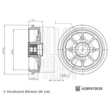 Brzdový buben BLUE PRINT ADBP470039