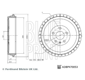 Brzdový buben BLUE PRINT ADBP470053