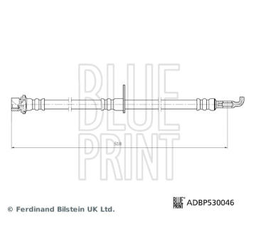 Brzdová hadice BLUE PRINT ADBP530046