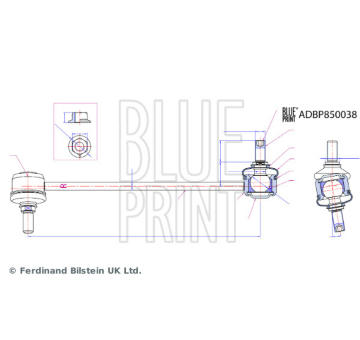 Tyc/vzpera, stabilisator BLUE PRINT ADBP850038