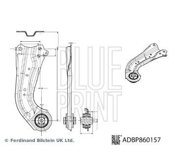 Ridici paka, zaveseni kol BLUE PRINT ADBP860157