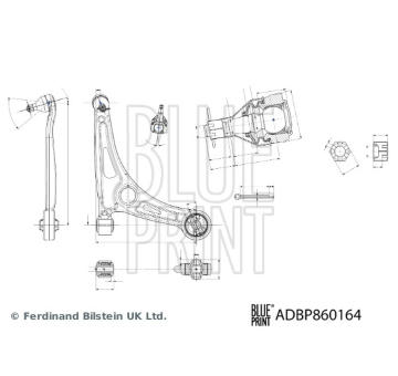 Ridici paka, zaveseni kol BLUE PRINT ADBP860164