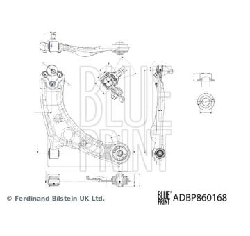 Řídicí páka, zavěšení kol BLUE PRINT ADBP860168