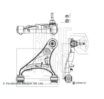 Řídicí páka, zavěšení kol BLUE PRINT ADBP860193