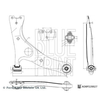 Ridici paka, zaveseni kol BLUE PRINT ADBP860200