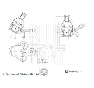 Podpora-/ Kloub BLUE PRINT ADBP860213