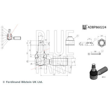 Podpora-/ Kloub BLUE PRINT ADBP860224