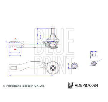 Hlava příčného táhla řízení BLUE PRINT ADBP870084