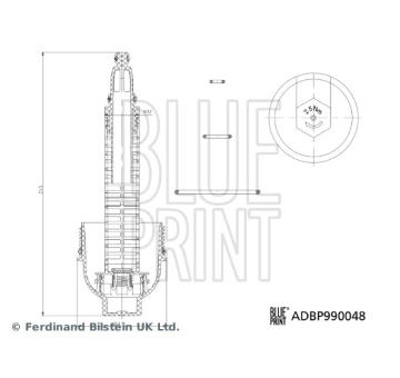 Kryt, pouzdro olejoveho filtru BLUE PRINT ADBP990048