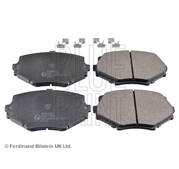 Sada brzdových destiček, kotoučová brzda Blue Print ADM54252