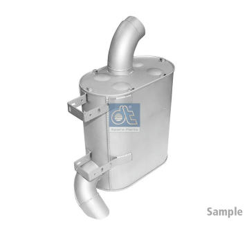 Střední-/zadní tlumič výfuku DT Spare Parts 6.37027