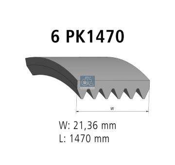 ozubený klínový řemen DT Spare Parts 12.15412