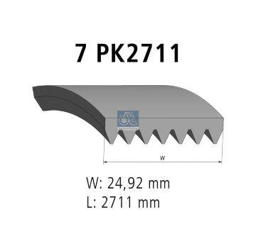 ozubený klínový řemen DT Spare Parts 13.43506