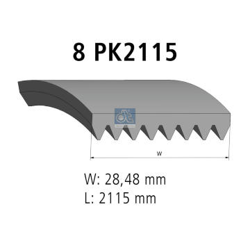 ozubený klínový řemen DT Spare Parts 1.21851