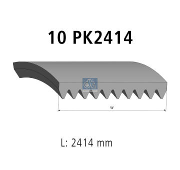 ozubený klínový řemen DT Spare Parts 1.51512