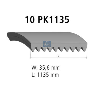 ozubený klínový řemen DT Spare Parts 2.15412