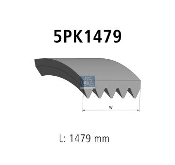 ozubený klínový řemen DT Spare Parts 2.15563