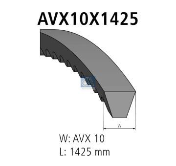 Klínový řemen DT Spare Parts 2.21072