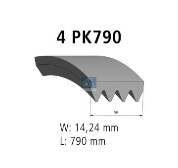 ozubený klínový řemen DT Spare Parts 3.34300