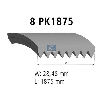 ozubený klínový řemen DT Spare Parts 3.34313