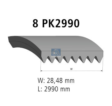 ozubený klínový řemen DT Spare Parts 3.34314