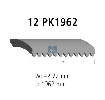 ozubený klínový řemen DT Spare Parts 3.34340