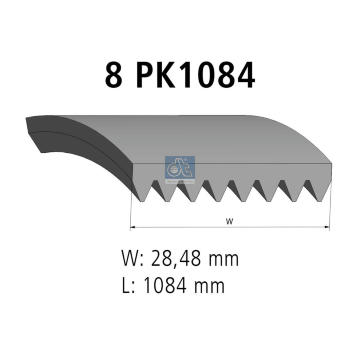ozubený klínový řemen DT Spare Parts 3.34352