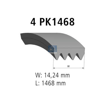 ozubený klínový řemen DT Spare Parts 3.34353